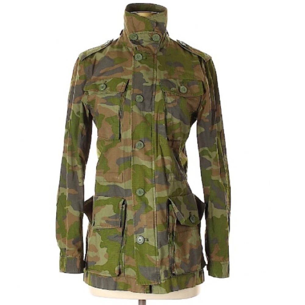J. Crew Camo, light-weight jacket-XS